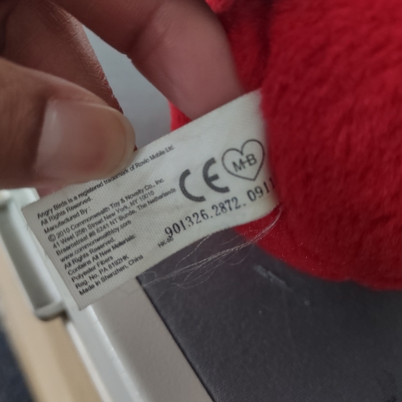 Rovio Red Angry Bird Plush Stuffed No Sound - Picture 9 of 9